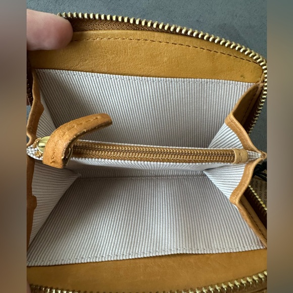 Margot Leather Gina Compact Wallet Light Tan NWT - Picture 10 of 11